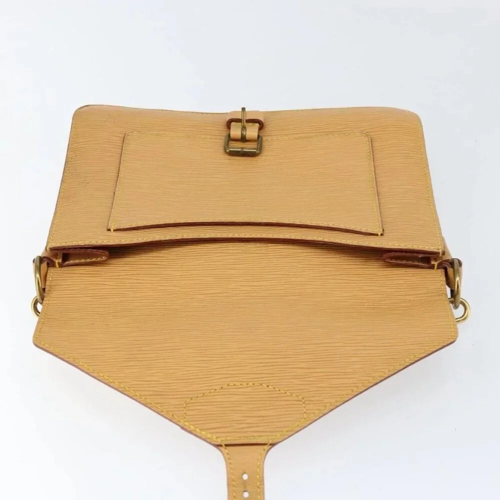 LOUIS VUITTON Epi Biface Hand Bag 2way Beige